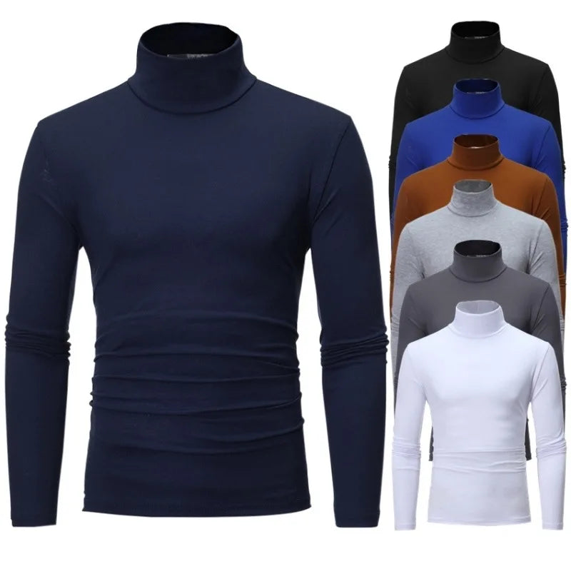 Men's Turtleneck Long Sleeve Compression Shirt