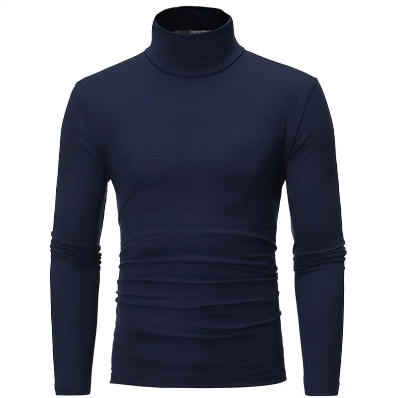 Men's Turtleneck Long Sleeve Compression Shirt